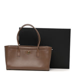 Calfskin Archetype Small Shopping Tote Light Brown