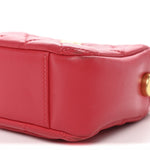 Lambskin Quilted CC Pearl Crush Camera Case Red