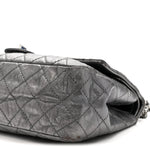Metallic Aged Calfskin Quilted 2.55 Reissue 226 Flap Dark Silver