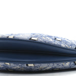Vintage Jacquard Monogram Hobo Blue