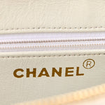 Caviar Quilted Shoulder Bag White