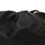 Smooth Butter Calf The Pouch Oversized Clutch Black