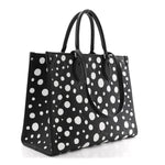 Monogram Kusama Dots Onthego MM Black White