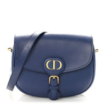 Box Calfskin Medium Bobby Flap Blue