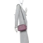 Monogram Multicolor Matelasse Diagonal Small GG Marmont Chain Shoulder Bag Pink Blue