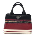 Patch Righe Mix Tote Cerise