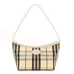 Coated Canvas Vintage Check Calfskin Mini Highlands Shoulder Bag Light Beige