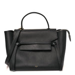 Grained Calfskin Mini Belt Bag Black