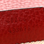 Dollar Calfskin Swarovski Crystal Small Dionysus Shoulder Bag Hibiscus Red