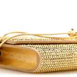 Nappa Crystal Long Andiamo Top Handle Clutch Porridge