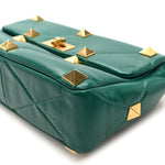 Nappa Medium Roman Stud Shoulder Bag Jungle