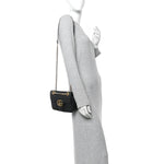 Calfskin Matelasse Mini GG Marmont Shoulder Bag Black
