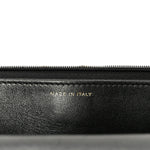 Pearly Lambskin Quilted Charms Wallet On Chain WOC Black