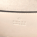 Sakai Be Green Calfskin Diagonal Stitched Blondie Top Handle Bag Mystic White