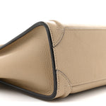 Drummed Calfskin Nano Luggage Dune