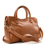 Agneau Arena Gold Hardware Medium Le City Camel
