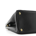 Saffiano Lux Medium Galleria Double Zip Black Black