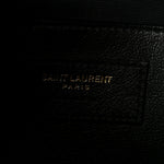Crinkled Calfskin Matelasse Monogram Baby Niki Chain Satchel Black