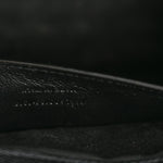Grain De Poudre Textured Mixed Matelasse Triquilt Medium Monogram Monochrome Satchel Black
