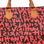 Monogram Graffiti Speedy 30 Fuchsia