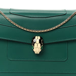 Calfskin Serpenti Forever Shoulder Bag Emerald Green