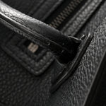 Drummed Calfskin Nano Luggage Black