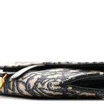 Oblique Saddle Chain Long Wallet Blue