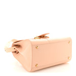 Box Calfskin Mini Brillant Satchel Nude