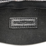 Metallic Agneau Arena Small Le Cagole Sling Bag Silver