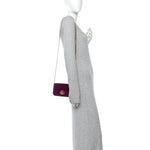 Velvet Matelasse GG Marmont Mini Bag Fuchsia Violet Cyclamen