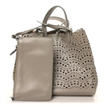 Lux Calfskin Vienne Wave Mina 25 Bag Perle