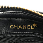 Caviar Quilted Shoulder Bag Black
