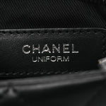 Lambskin Quilted Uniform Crossbody Bag Black