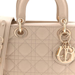 Lambskin Cannage Small My ABCDior Lady Dior Hazelnut