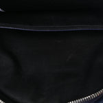 Calfskin Visetos Floral Leopard Klassik Small Stark Backpack Blue Black