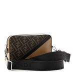 Glazed Fabric Vitello Cover FF 1974 Diagonal Bi-Color Medium Camera Case Tobacco Moro Sand Black
