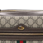 GG Supreme Monogram Web Small Ophidia Shoulder Bag Brown