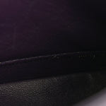 Caviar Quilted Small Double Flap Dark Purple
