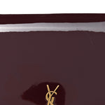 Patent Calfskin Mini Voltaire Top Handle Bag Dark Wine