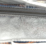 Mirror Laminated Nappa Maxi Intrecciato Mini Arco  Silver