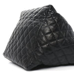 Lambskin Quilted Week End on Mars Tote Black