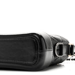 Aged Calfskin Quilted Small Gabrielle Hobo Black