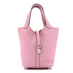 Taurillon Clemence Picotin Lock 18 PM Mauve Sylvestre