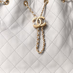 Caviar Quilted Medium Chanel 25 Handbag Light Gray