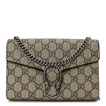GG Supreme Monogram Mini Dionysus Chain Wallet Beige Taupe