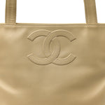 Calfskin CC Tote Beige
