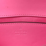 GG Monogram Scratch Lux Calfskin Mini Luce Shoulder Bag Rose Dark Blossom