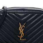 Calfskin Matelasse Monogram Lou Camera Bag Deep Marine