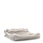 Crystal Embellished Metallic Lambskin Mini Chanel 22 Silver