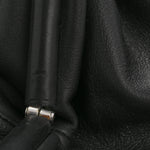 Smooth Butter Calf The Pouch Oversized Clutch Black